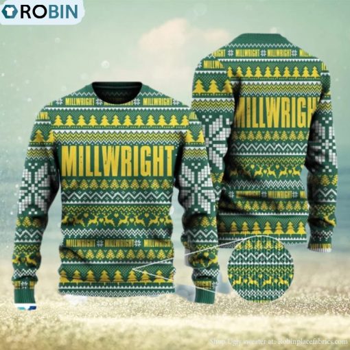 Merry Christmas Millwright Ugly Christmas Sweate
