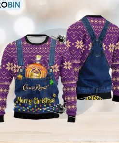 Merry Crown Royal Ugly Christmas Sweater For Men And Women