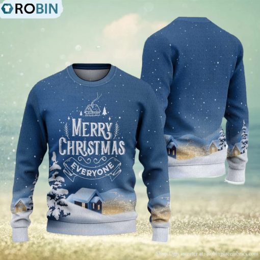 Merry Everyone Ugly Christmas Sweater Knitted Gift For Men And Women