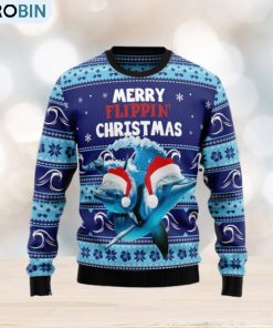 merry-flippin's-ugly-christmas-sweater-gift-for-men-women-1