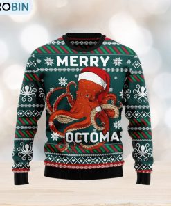 Merry Octomas Ugly Christmas Sweater Xmas Gift 3D Christmas Sweater Merry Octomas Ugly Christmas Sweater Xmas Gift 3D Christmas Sweater