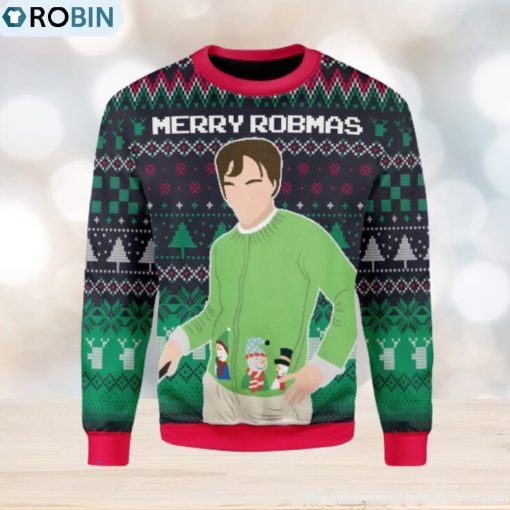 Merry Robmas Robert Pattinson Green Ugly Christmas Sweater, Xmas Gift Men And Women