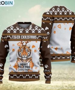 merry-tiger-paw-ugly-christmas-sweater-knitted-gift-for-men-and-women-1