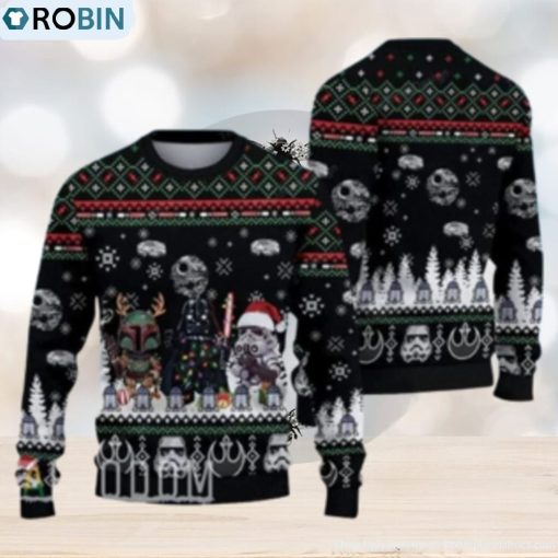 Merry Xmas Movies Star Wars Ugly Christmas Sweater
