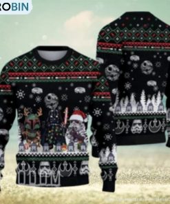 Merry Xmas Movies Star Wars Ugly Christmas Sweater Merry Xmas Movies Star Wars Ugly Christmas Sweater