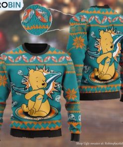 miami-dolphins-nfl-american-football-team-logo-cute-winnie-the-pooh-bear-3d-ugly-christmas-sweater-1