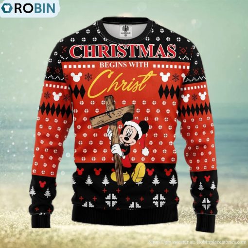 Mice Christ Ugly Christmas Sweater For Men Women
