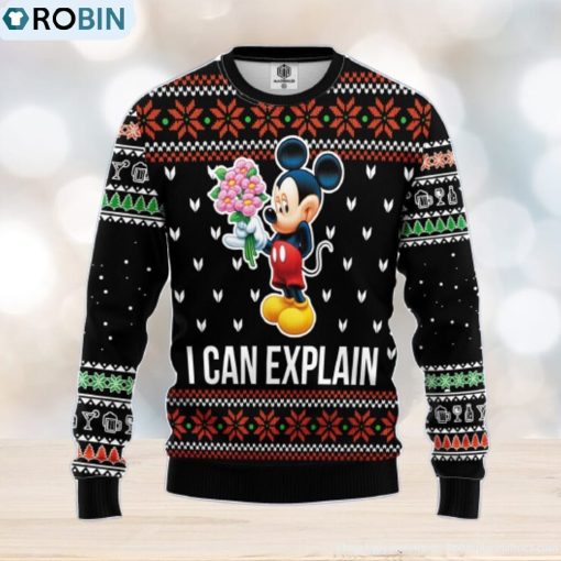 Mice Explain Amazing Gift Ugly Christmas 3D Sweater