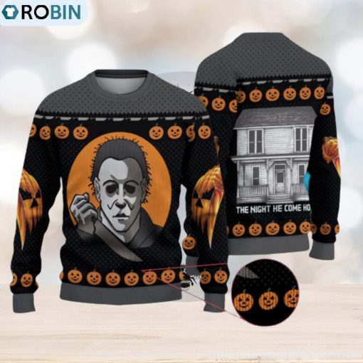 Michael Myers Christmas 3D All Over Printed Ugly Christmas Sweater Michael Myers Halloween