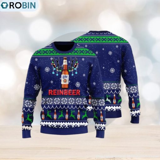 Miller Lite Beer Best Ugly Xmas Christmas Sweater Christmas Gift
