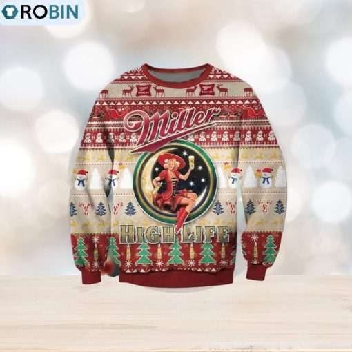 Miller Lite Beer Cute Ugly Xmas Christmas Sweater Christmas Gift