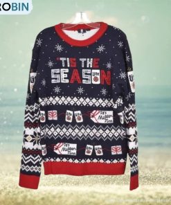 miller-lite-beer-ugly-christmas-sweater-holiday-long-sleeve-crew-neck-size-large-1