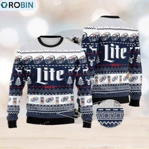 Miller Lite Ugly Sweater For Woman