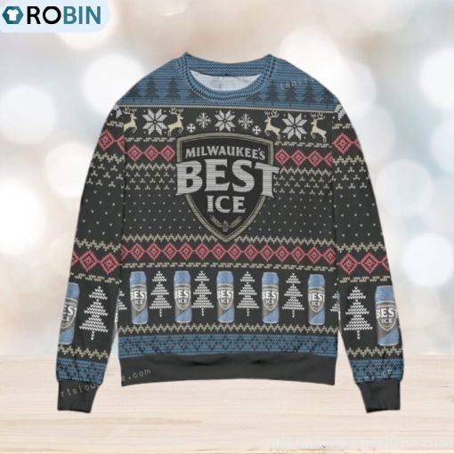 Milwaukee Is Best Ice Beer Snowflake Ugly Sweater Party