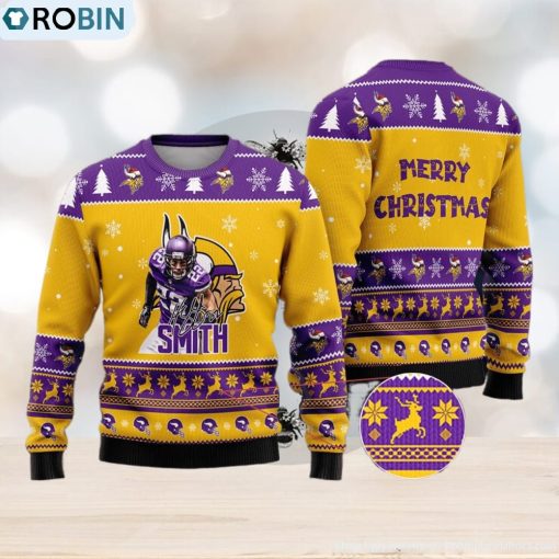 Minnesota Vikings – Harrison Smith Merry Xmas Ugly Christmas Sweater