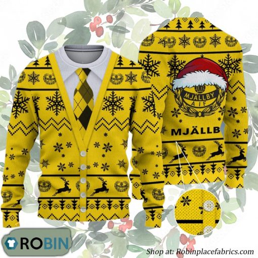 Mjällby AIF Allsvenskan Ugly Christmas Sweater