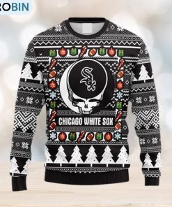 MLB Chicago White Sox Grateful Dead Fleece 3D Sweater For Men And Women Gift Ugly Christmas