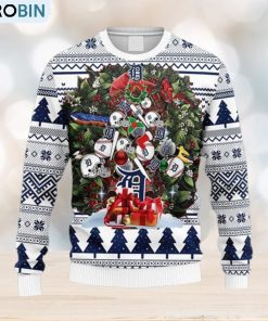 MLB Detroit Tigers Christmas Tree Ugly 3D Sweater For Men And Women MLB Detroit Tigers Christmas Tree Ugly 3D Sweater For Men And Women