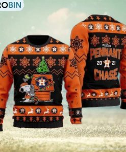 MLB Houston Astros Snoopy Santa 3D Knit Sweater MLB Houston Astros Snoopy Santa 3D Knit Sweater