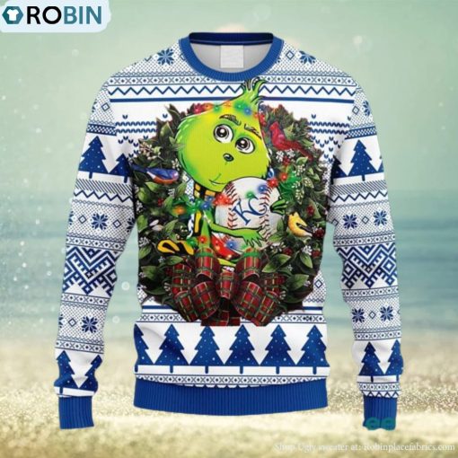 MLB Kansas City Royals Grinch Hug Christmas Ugly 3D Sweater For Men And Women