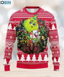 MLB Los Angeles Angels Grinch Hug Christmas Ugly 3D Sweater For Men And Women MLB Los Angeles Angels Grinch Hug Christmas Ugly 3D Sweater For Men And Women