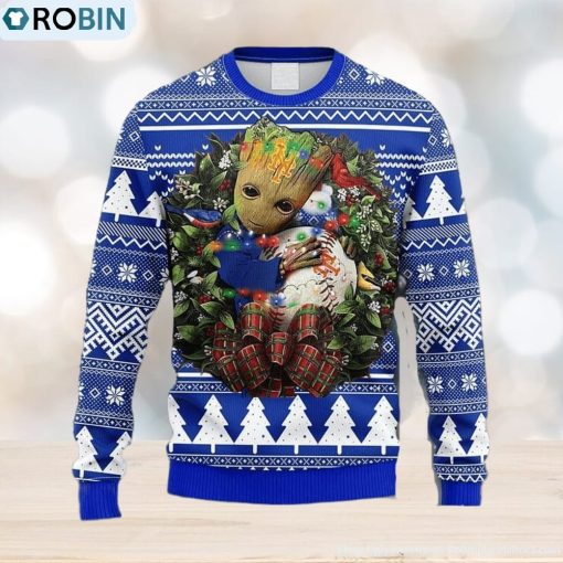 MLB New York Mets Groot Hug Christmas Ugly 3D Sweater For Men And Women