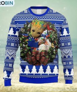 MLB New York Mets Groot Hug Christmas Ugly 3D Sweater For Men And Women