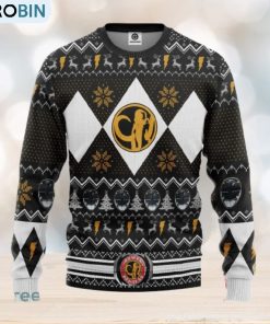 MMPR Black Ranger Ugly Christmas Sweater Gift For Men Women
