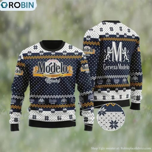 Modelo Especial Beer Ugly Christmas Sweater, Gifts For Beer Lovers