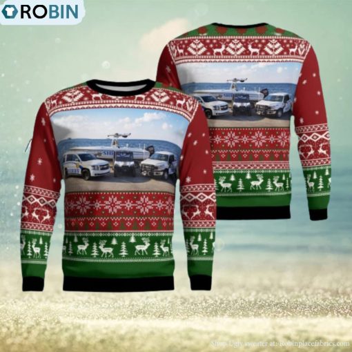 Moncks Corner, South Carolina, Berkeley County Sheriffs Office Aop Christmas Ugly Sweater 3D
