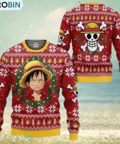 monkey-d-luffy-ugly-christmas-sweater-3d-xmas-gift-for-men-and-women-1