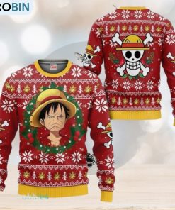Monkey D. Luffy Ugly Christmas Sweater 3D Xmas Gift For Men And Women