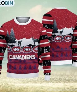 montreal-canadiens-fans-reindeers-pattern-ugly-christmas-sweater-gift-1