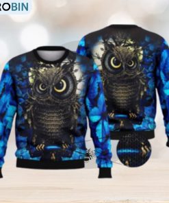 moon-night-owl-for-owl-lovers-3d-full-print-ugly-sweater-christmas-gift-sweater-1