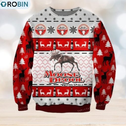 Moose Drool Brown Ale Christmas Ugly Sweater