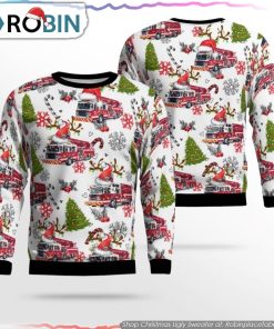 Morrisville Fire Rescue Ugly Christmas Sweater Christmas Gifts For Firefighters