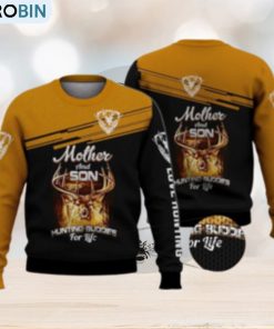 mother-and-son-huntting-buddies-for-life-deer-3d-full-print-ugly-sweater-christmas-gift-sweater-1