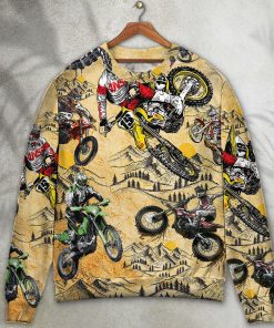 Motocross Lover Motorcycle Biker Vintage Art Style Christmas Ugly Sweater, Sweatshirt Motocross Lover Motorcycle Biker Vintage Art Style Christmas Ugly Sweater, Sweatshirt