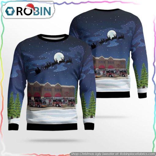 Mount Laurel, NJ, Mount Laurel Fire Department AOP Ugly Sweater