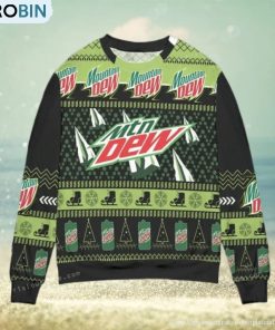 mountain-dew-pine-tree-snowflake-christmas-ugly-sweater-party-2