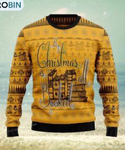 My Christmas Is All Booked Womens Ugly Sweater My Christmas Is All Booked Womens Ugly Sweater