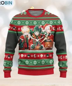 My Hero Academia Anime Xmas Ugly Christmas Sweater Gift For Men Women