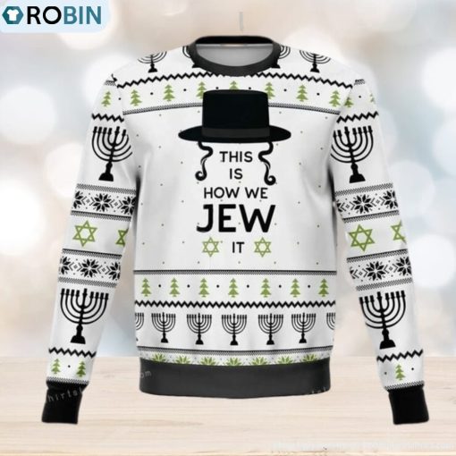 My Jew Funny Christmas Ugly Sweater Party