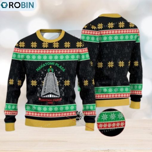 Nakatomi Plaza Die Hard Christmas Ugly Sweater Christmas Party