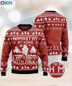 namast'ay-at-home-eat-cookies-with-milk-womens-ugly-sweater-1