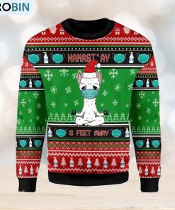 namaste-stay-6-feet-away-ugly-christmas-sweater-xmas-gift-men-and-women-1