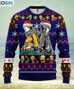 Naruto Sasuke Ugly Christmas Sweater Blue 1 Amazing Gift Men And Women Christmas Gift Naruto Sasuke Ugly Christmas Sweater Blue 1 Amazing Gift Men And Women Christmas Gift