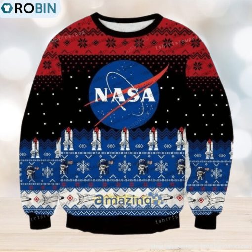 Nasa Logo Ugly Christmas Sweater