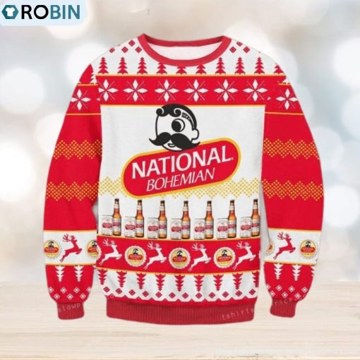 National Bohemian Beer Ugly Christmas Sweater