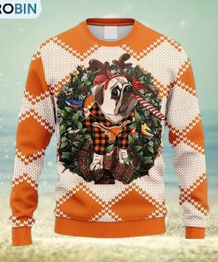 NCAA Texas Longhorns Pub Dog Christmas Ugly 3D Sweater For Men And Women